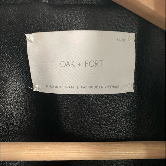 NWOT Oak & Fort/ Veg Leather Moto Jacket - Picture 3 of 8